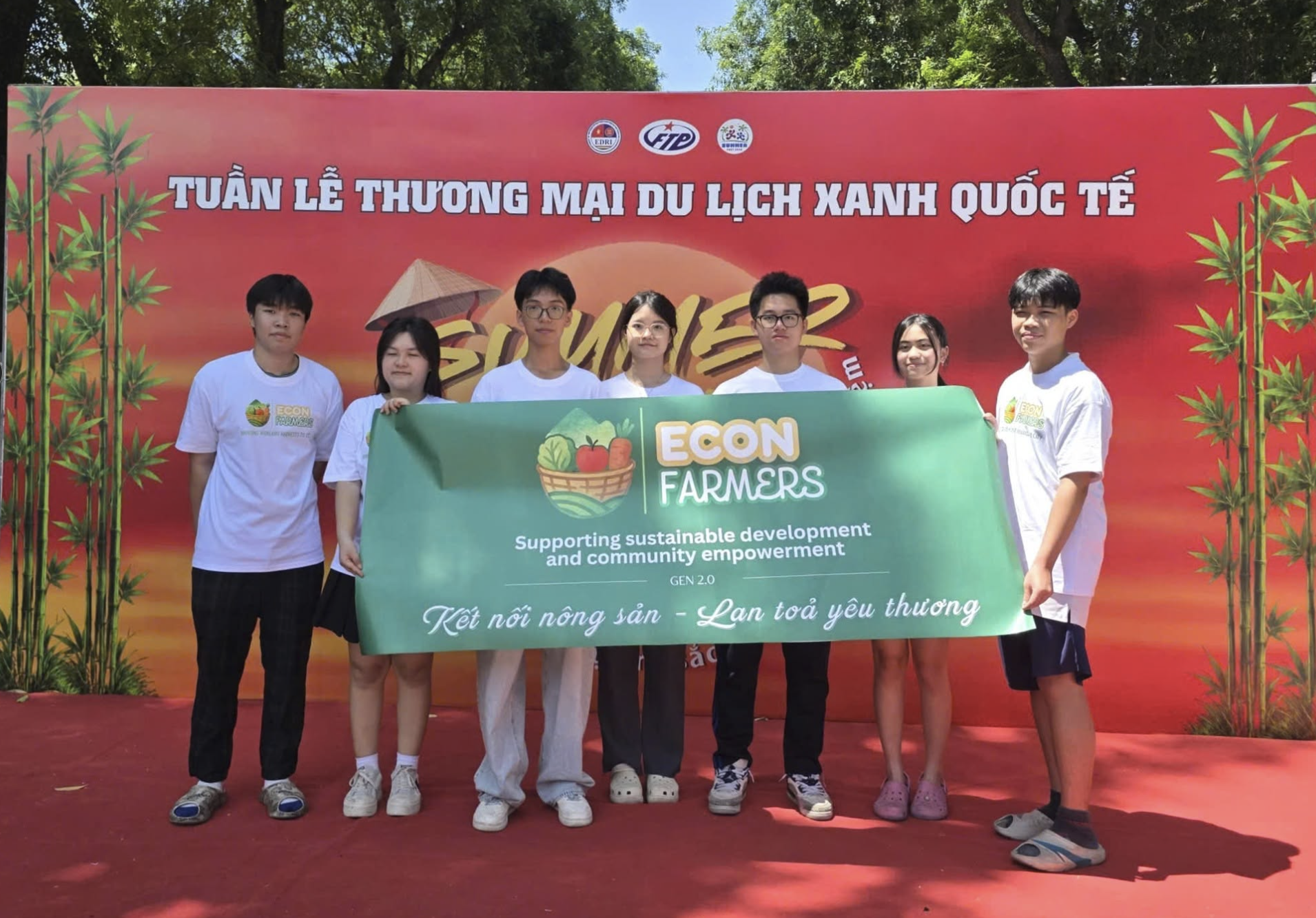 EconFarmers team at a green tourism trade fair